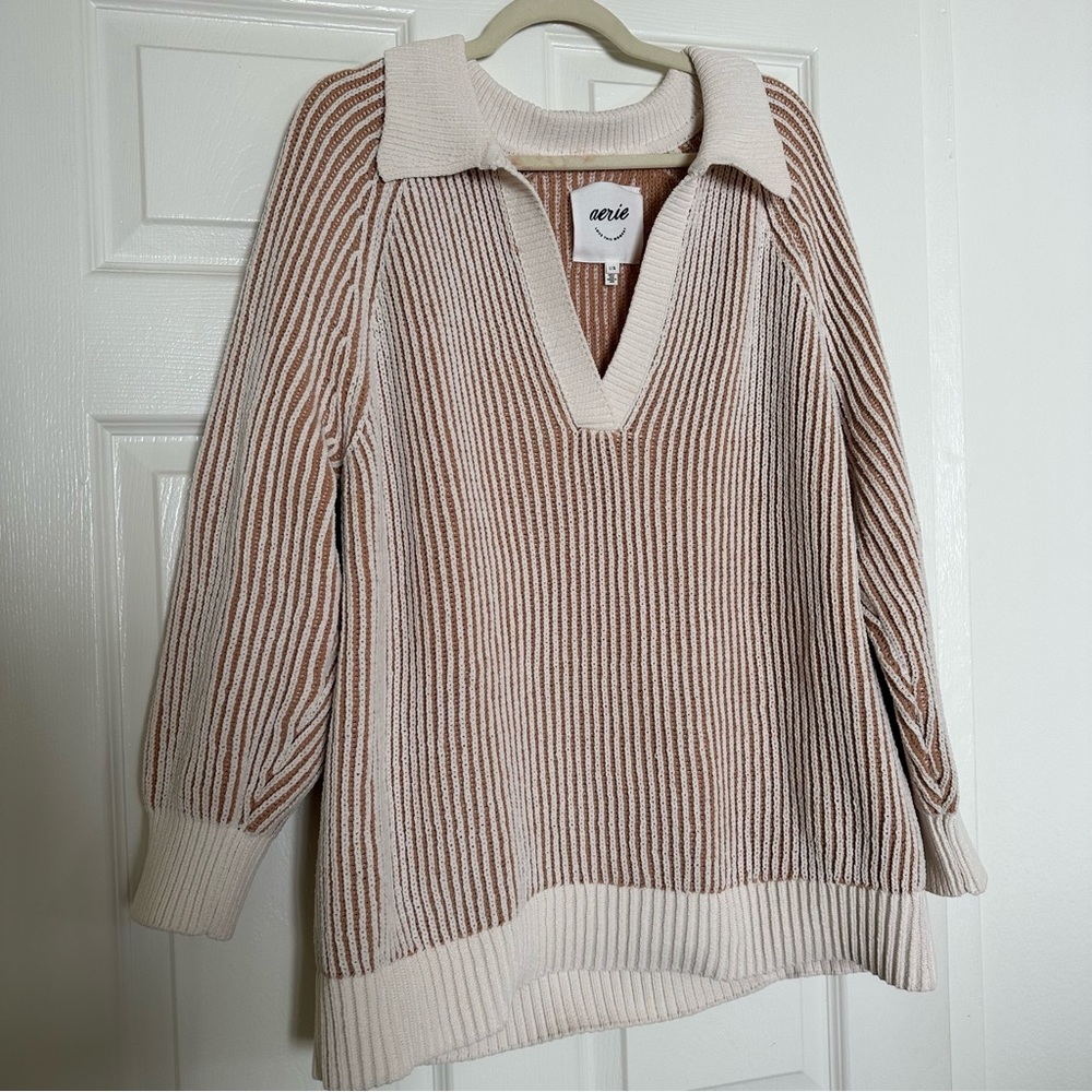 Aerie Knit Pullover Sweater